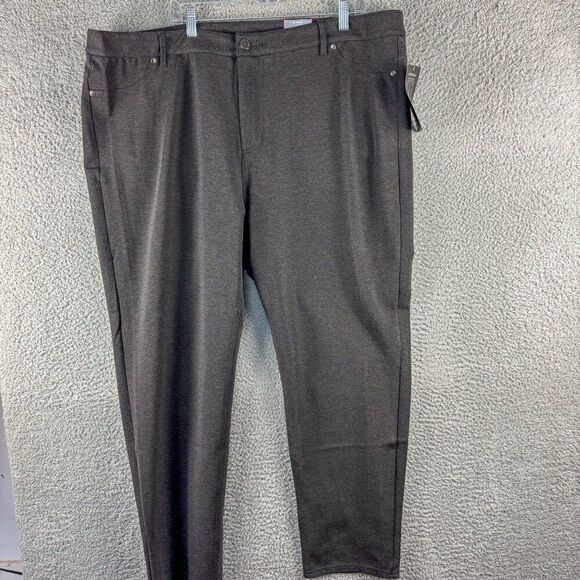 New Avenue Ponte Jeans Womens 28 Average Gray High Rise Stretch Office NWT $60 - Picture 1 of 16
